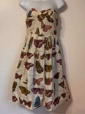 bhldn talia strapless drop waist mini dress bhldn talia strapless drop-waist mini dress Strapless Drop Waist Mini Dress